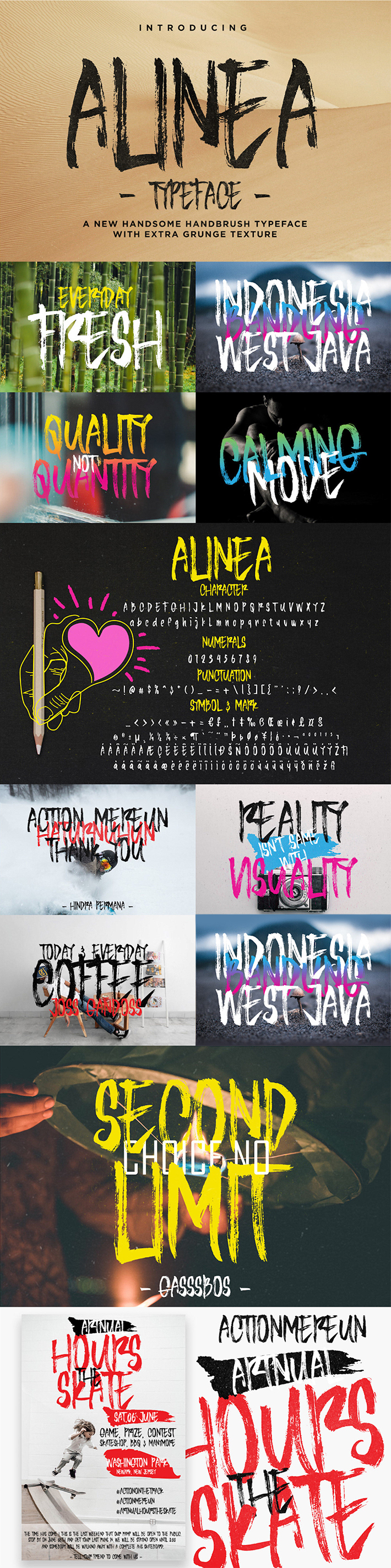 Awesome Alinea Brush Free Fonts For Designers