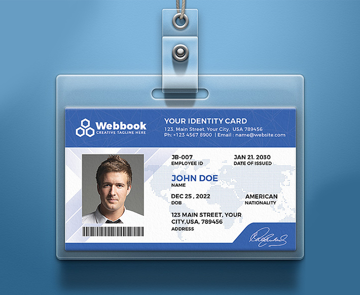 Id Card Design Template Free Download from freepsddownload.com