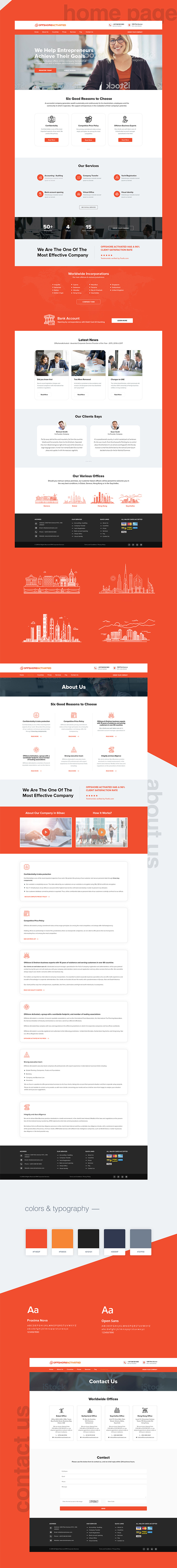Free Download Creative Offshore Activated Web Design (PSD)