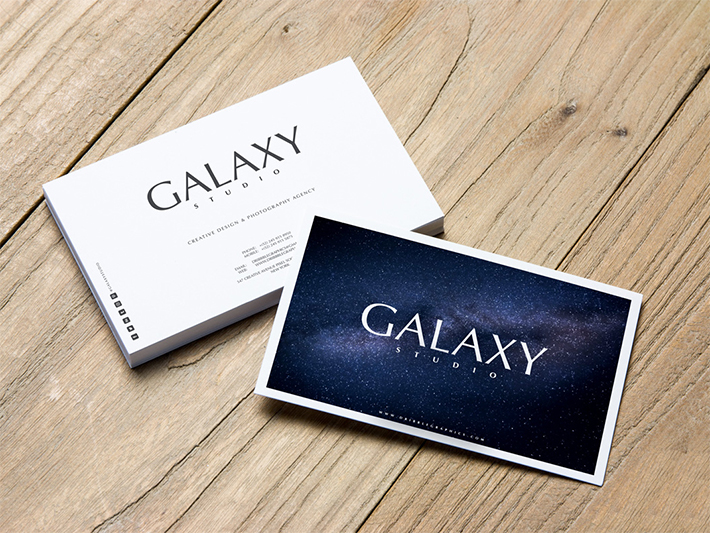 Free Download Galaxy Business Card Template Design (PSD)