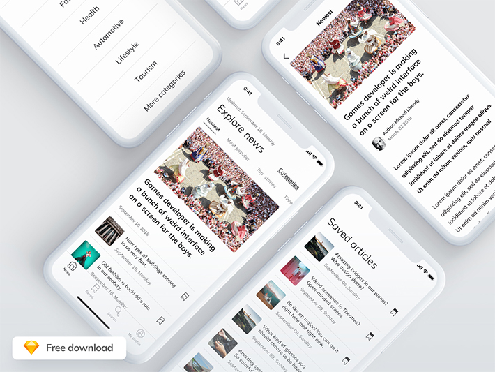Free Download Creative & Useful Articles Reader – iOS App (2019)