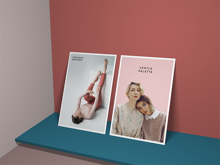 Elegant Branding Vertical Posters PSD Template Free Download