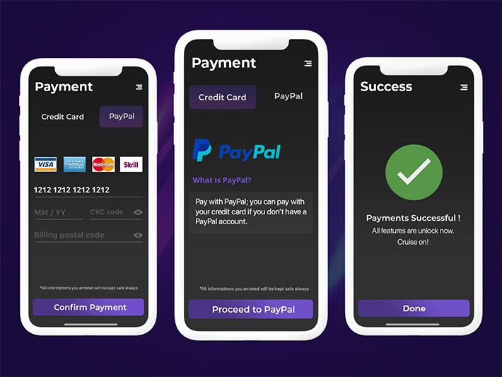 Free Download 3 Creative Payment App Designs (2019)