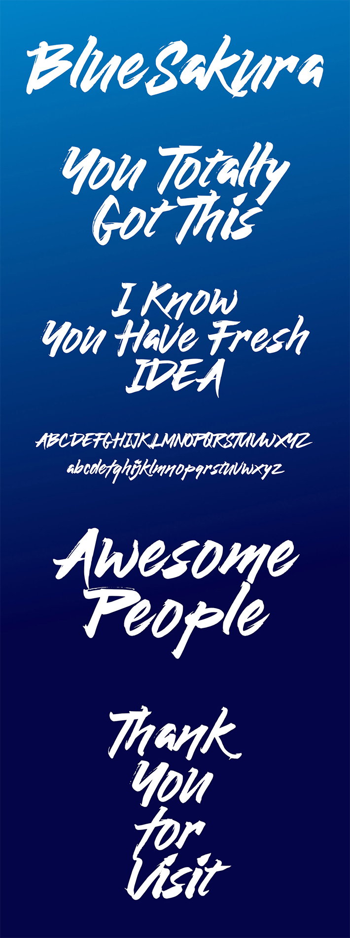 Awesome Rough Brush Free Font