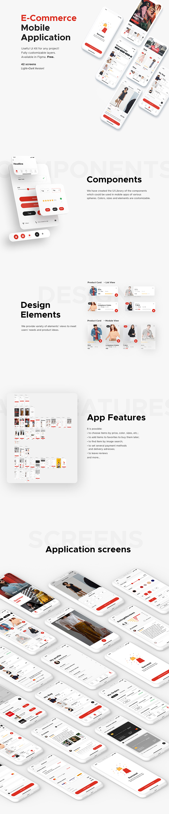 Freebie : Creative E-Commerce Mobile Application (Online Shop)
