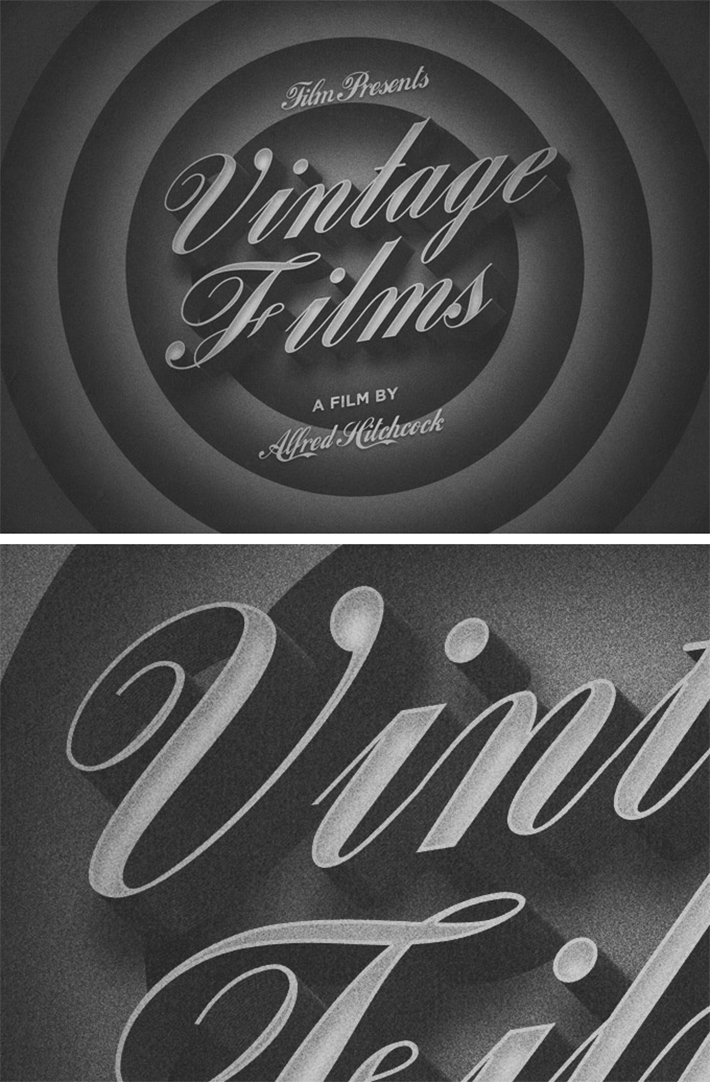 Free Download Creative Old Movie 3D Title Text Effect For Designers