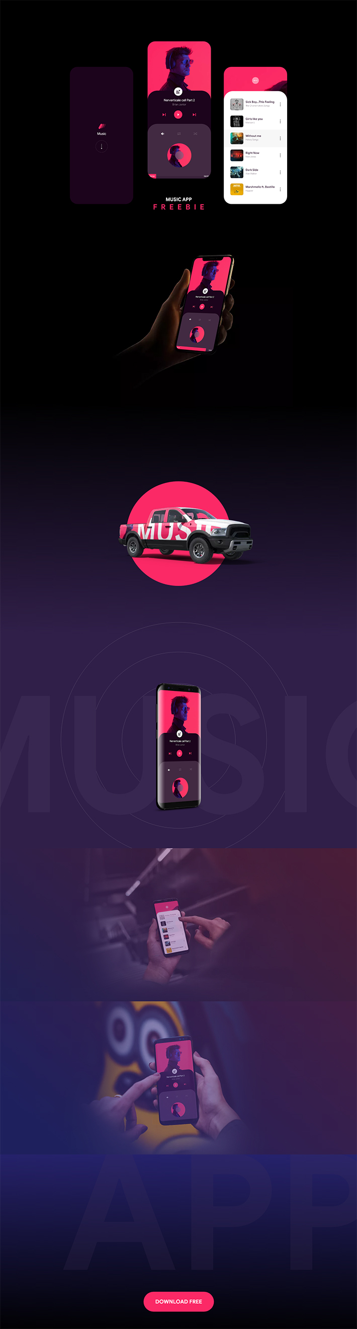 Free Download Perfect Music App Design (2019)