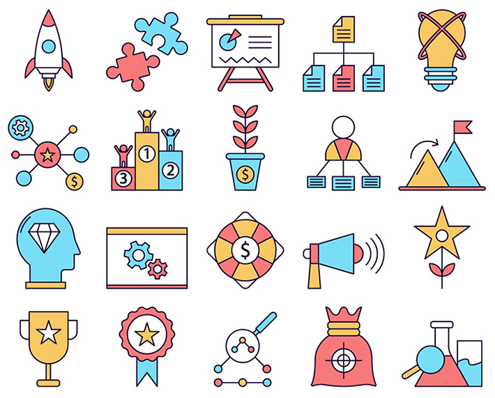 Free Download Useful Startup Icon Set (Vector)