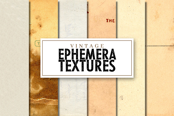 Free Download Creative 6 Ephemera Paper Textures For Designers
