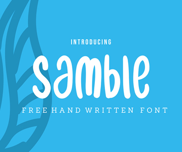 Free Download Awesome Samble Handwritten Font For Designers