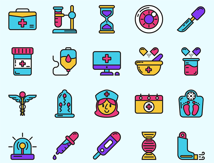 Free 25 Medical Icons (Vector)