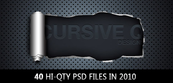 40 Hi-Qty PSD Files – Best Free PSD Files In 2010