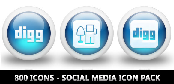 800 Icons – Social Media Icon Packs