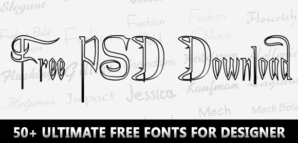 Free Fonts: 50+ Ultimate Fonts For Designer
