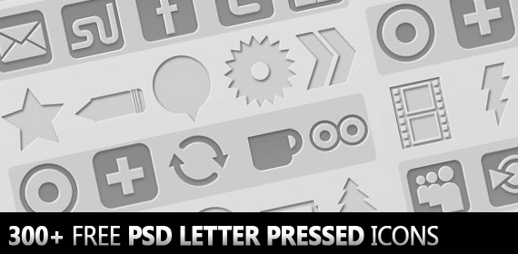 300-letterpressedfree-icons