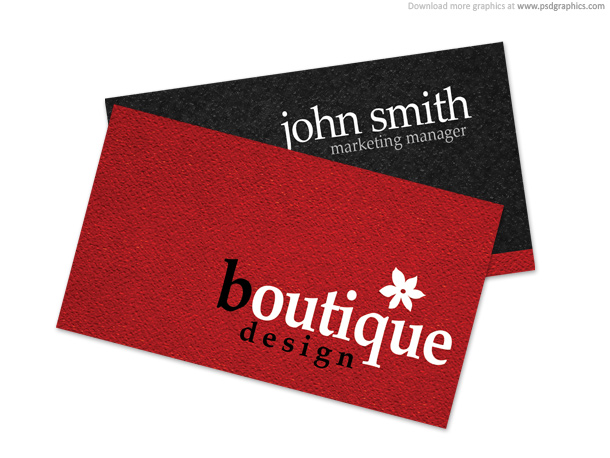 Boutique business card PSD