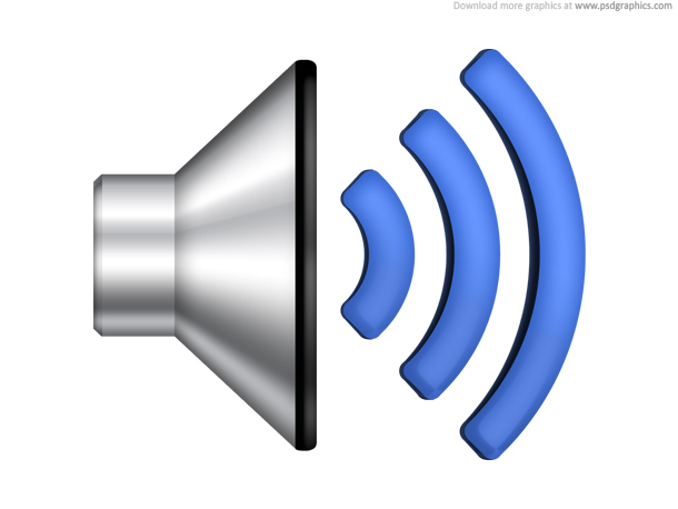 Speaker volume icon PSD