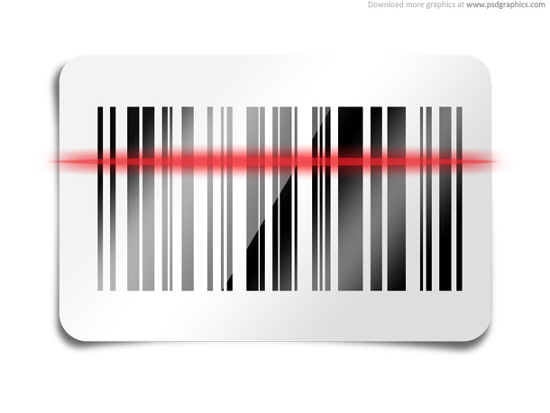 Barcode scan icon PSD