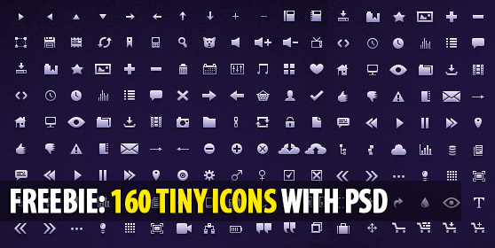 160-tiny-icons-psd