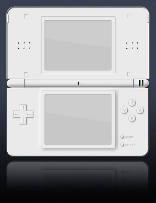 Nintendo DS Lite psd template by jbensch Download New & Useful High Quality PSD Files 