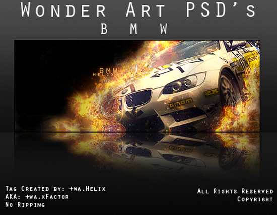 PSD BMW by yugihalo Download New & Useful High Quality PSD Files 