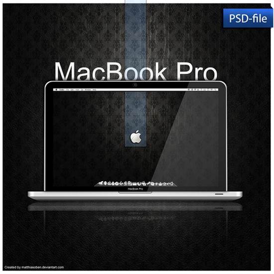 macbook pro  psd by matthiasoben d2rdry3 Download New & Useful High Quality PSD Files 
