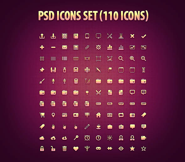 PSD Icons Set
