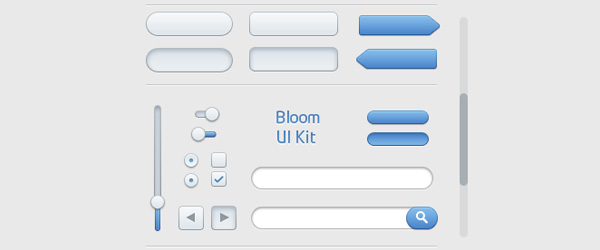 Bloom UI Kit PSD for free