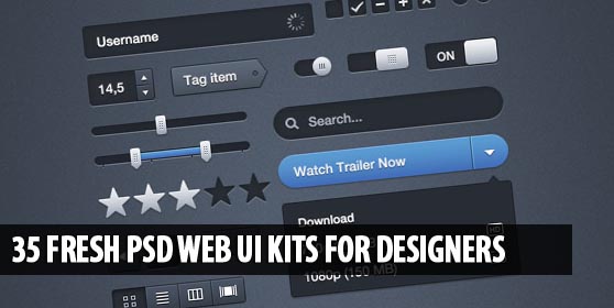 psd web ui kits for designers
