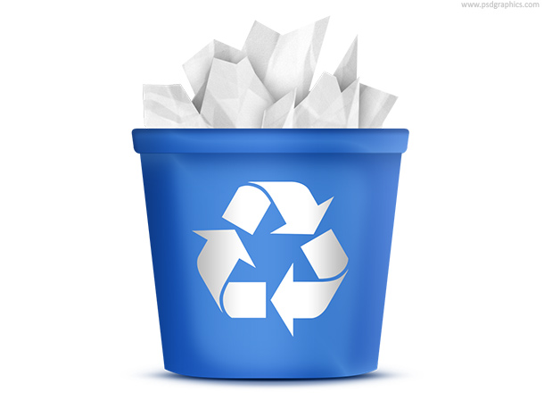 Recycling bin icon (PSD)