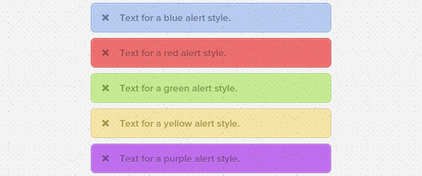 Textured Alerts PSD for free