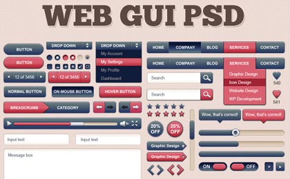 Free PSD UI Kits For Web and Graphic Designers