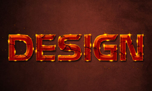 Glowing Rusty Text Effect