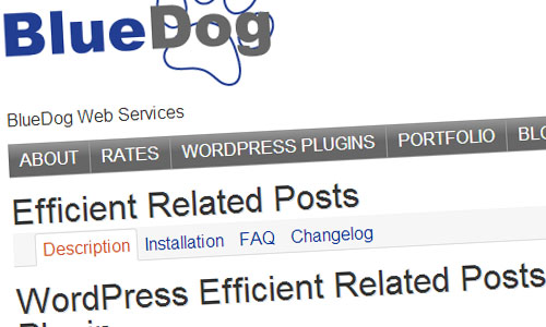 Efficient Related Posts wordpress plugin