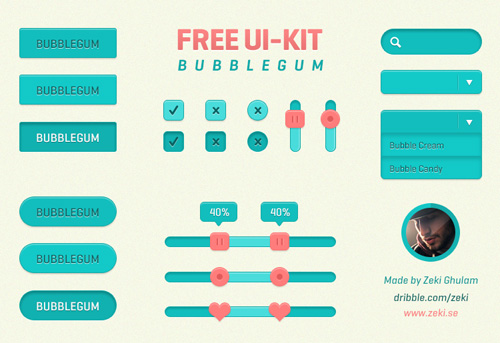 Free Bubblegum UI Kit