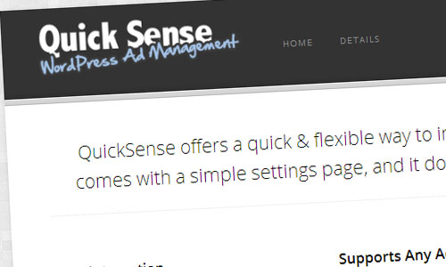 Quick Adsense WordPress plguin