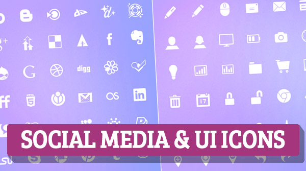 Social media ui icons