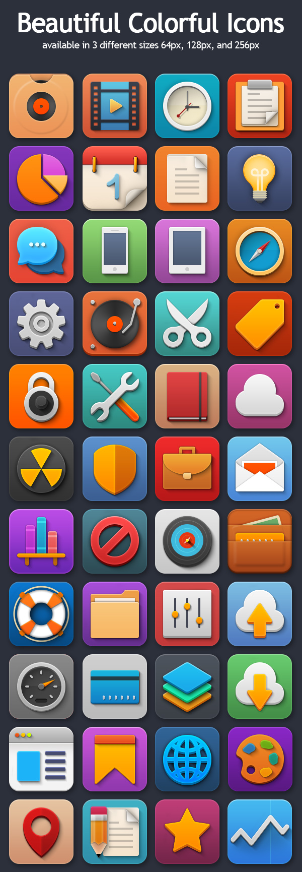 Colorful Icons Set Preview
