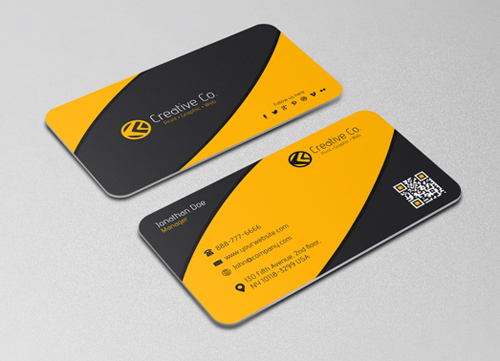 Minimalist Textured Business card 