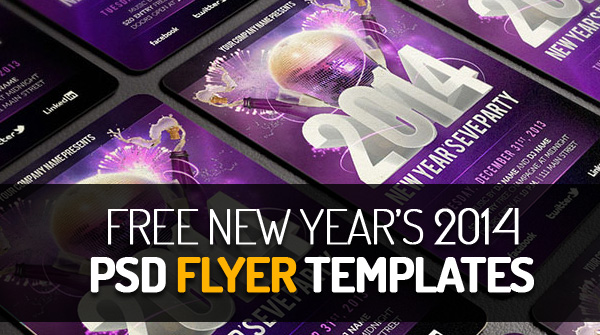 New Year 2014 Psd Flyer Templates