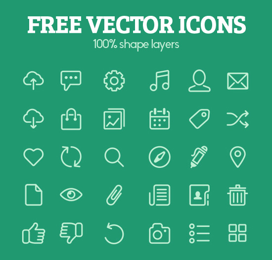 Free Vector Icon Set (30 icons)