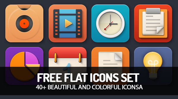 Beautiful-Free-Flat-Icons-Set