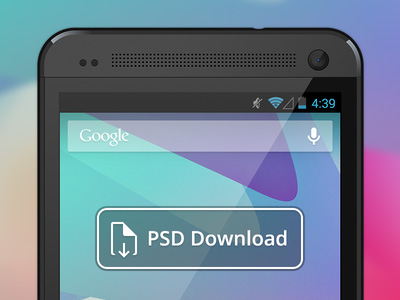 Vector HTC One Free PSD File