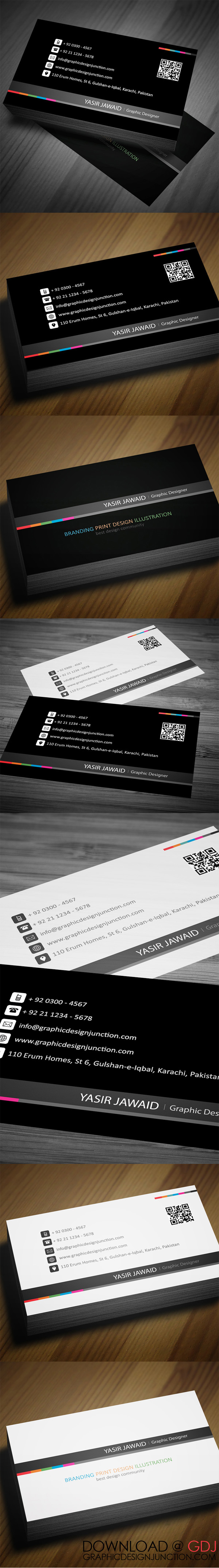 Creative Print Ready PSD Business Card Design