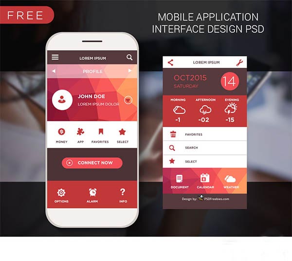 Free-Mobile-UI-Application