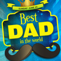 Free Fathers Day Party Flyer PSD Template