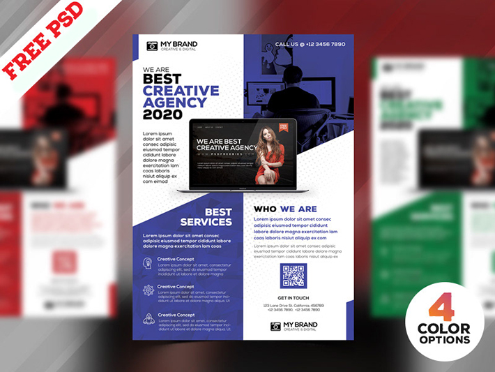 Creative Flyer Template Design Free Download (PSD)