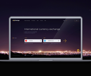 Elegant Currency exchange Web Designing Template Free Download (PSD)