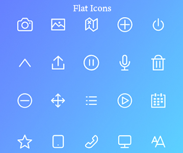Attractive 100 Flat & Outline icons Free Download