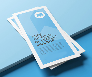 Creative Tri-fold Brochure Mockup Template Free Download PSD